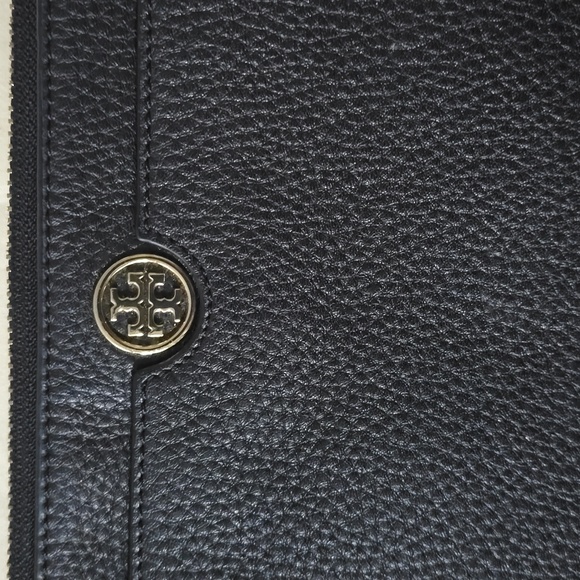 Tory Burch black leather clutch bag - Picture 2 of 5